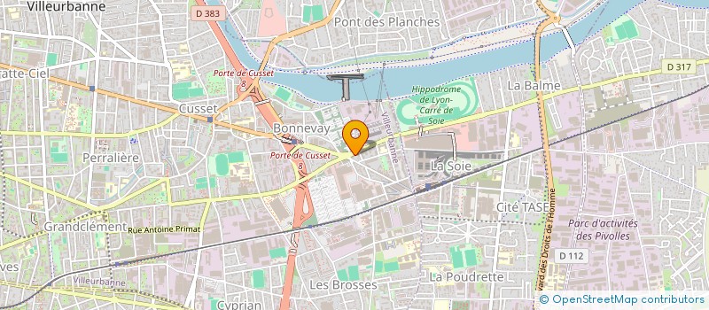 localisation de l'entreprise MESSAGE DE VIE  VILLEURBANNE