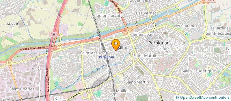 localisation de l'entreprise MESSAGE FLEURS  PERPIGNAN