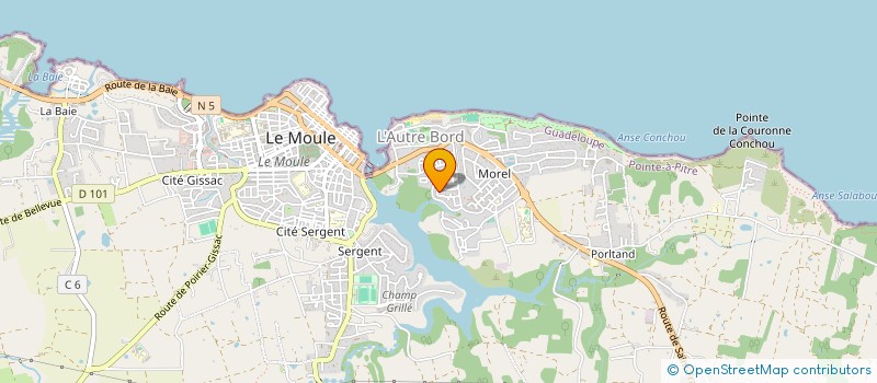 localisation de l'entreprise MESSAGER à LE MOULE