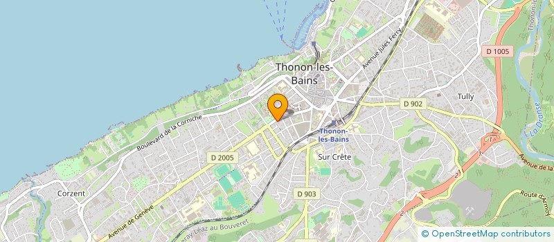 localisation de l'entreprise MESSAGER COMMUNICATIONS à THONON-LES-BAINS