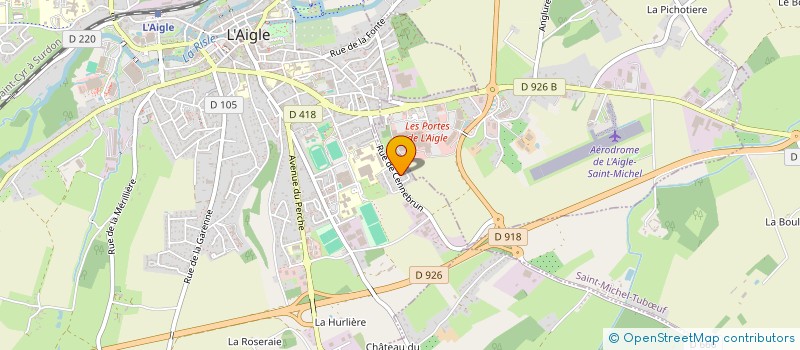 localisation de l'entreprise MESSAGER FRERES à L'AIGLE