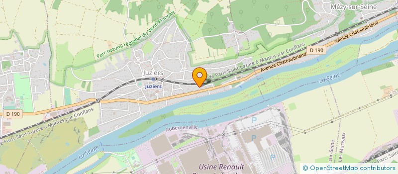 localisation de l'entreprise MESSAGER STEPHANE  JUZIERS