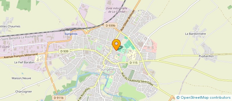 localisation de l'entreprise MESSAGERES DE L'ESPOIR à SURGERES