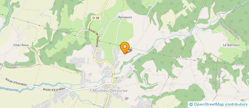 localisation de l'entreprise MESSAGERIE BONO  MOIDIEU-DETOURBE