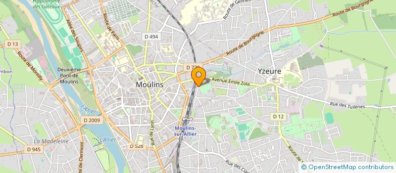 localisation de l'entreprise MESSAGERIE DE PRESSE MOULINOISE à MOULINS