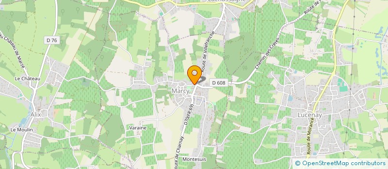 localisation de l'entreprise MESSAGERIE DES PIERRES DOREES à MARCY