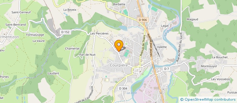 localisation de l'entreprise MESSAGERIE EXPRESS COURPIEROISE à COURPIERE