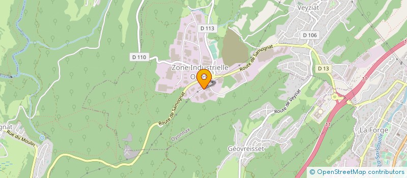 localisation de l'entreprise MESSAGERIE OYONNAXIENNE à OYONNAX