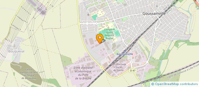 localisation de l'entreprise MESSAGERIES COURSES EXPRESS à GOUSSAINVILLE