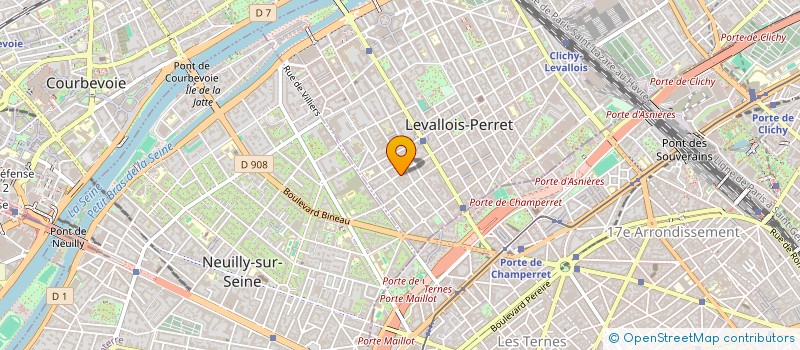 localisation de l'entreprise MESSAGERIES DE L'OUEST à LEVALLOIS-PERRET