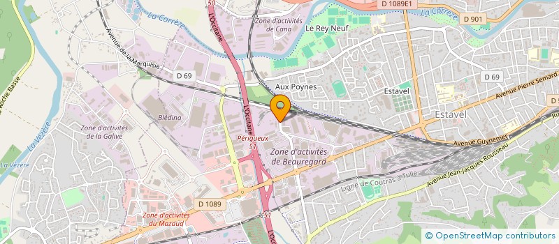 localisation de l'entreprise MESSAGERIES DE PRESSE DE BRIVE  BRIVE-LA-GAILLARDE