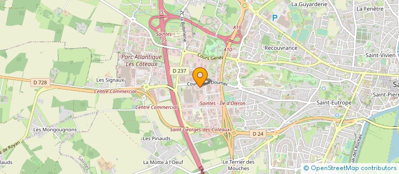 localisation de l'entreprise MESSAGERIES DES CHARENTES à SAINTES