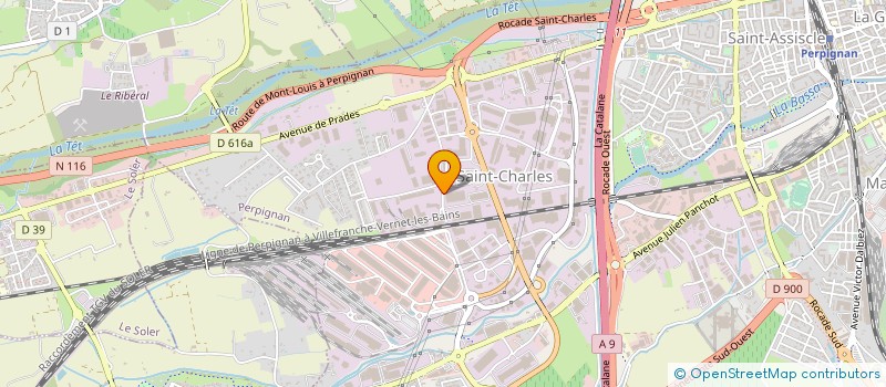 localisation de l'entreprise MESSAGERIES DU MIDI à PERPIGNAN