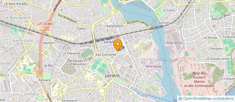 localisation de l'entreprise MESSAGERIES FRIGORIFIQUES DE BRETAGNE à LORIENT