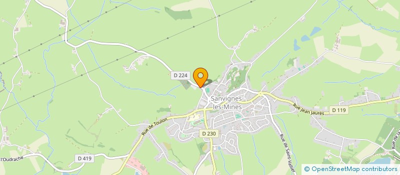 localisation de l'entreprise MESSAGERIES MONTCELLIENNES  SANVIGNES LES MINES