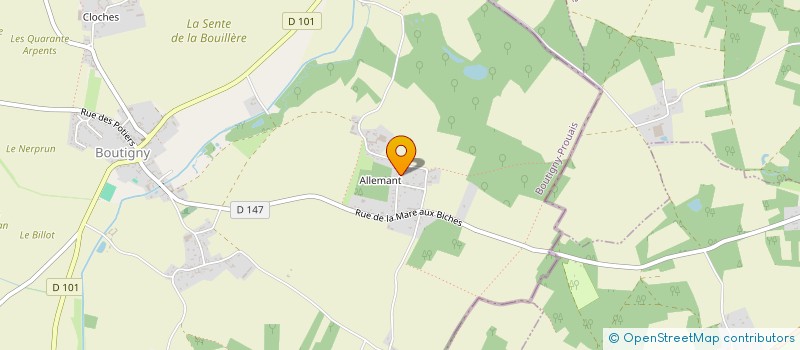 localisation de l'entreprise MESSAMBIA à BOUTIGNY-PROUAIS