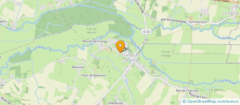 localisation de l'entreprise MESSAN'EAU  FRANGY-EN-BRESSE