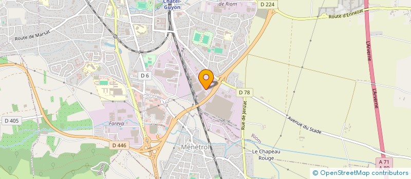 localisation de l'entreprise MESSENGER BIOPHARMA à RIOM