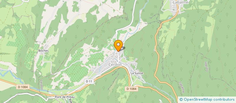 localisation de l'entreprise MESSERLI & FILS à CERDON