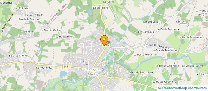 localisation de l'entreprise MESSIEURS DAMES  PONT-SAINT-MARTIN