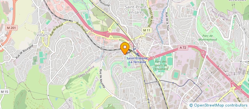 localisation de l'entreprise MESSIEURS MARCINIAK ET PRADIER  SAINT-ETIENNE