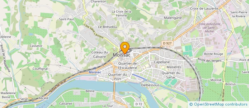 localisation de l'entreprise MESSIEURS PAUL GUILLAMAT, VINCENT GUILLAMAT ET CECILE RIEU NOTAIRES ASSOCIES (SOCIETE CIVILE PROFESSIONNELLE TITULAIRE D  MOISSAC