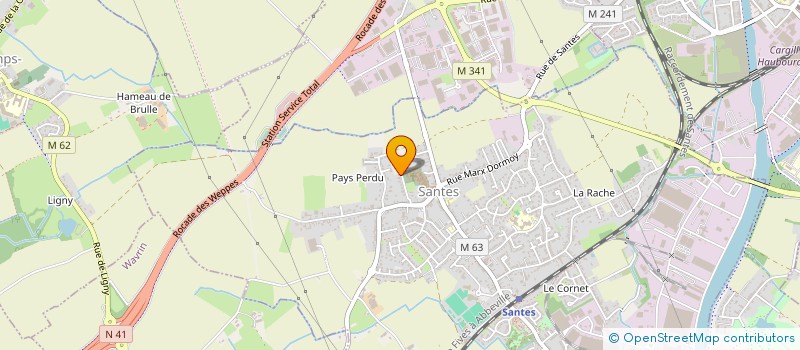 localisation de l'entreprise MESSINVEST  SANTES