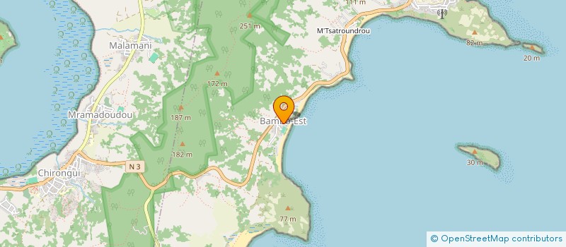 localisation de l'entreprise MESSO BASE NAUTIQUE ET AMENAGEMENT PORTUAIRE DE BANDRELE à BANDRELE