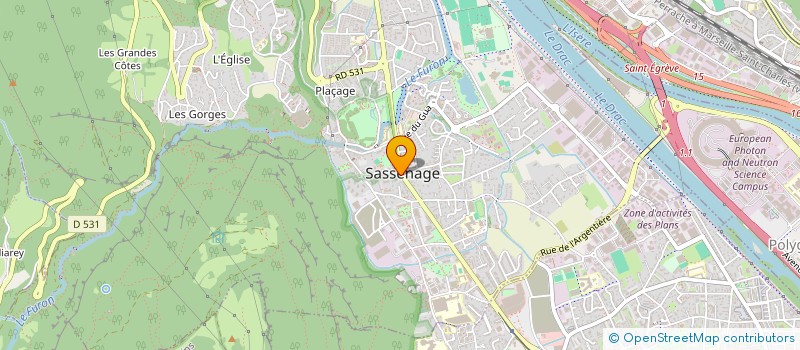 localisation de l'entreprise MESSORI SARRAZIN ET CIE à SASSENAGE