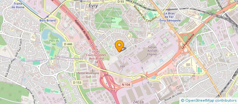 localisation de l'entreprise MESSUWE EDDIE  EVRY-COURCOURONNES