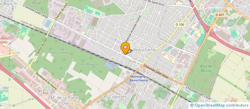 localisation de l'entreprise MESTARS  BEAUCHAMP