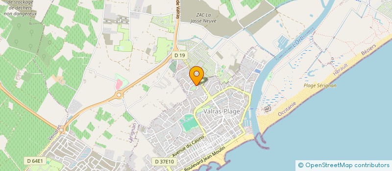 localisation de l'entreprise MESTEJANOT  VALRAS-PLAGE