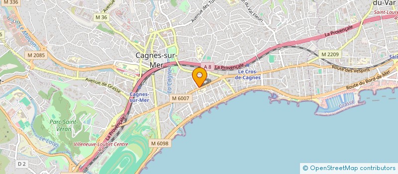 localisation de l'entreprise MESTRE TAX ADVISOR.  CAGNES-SUR-MER
