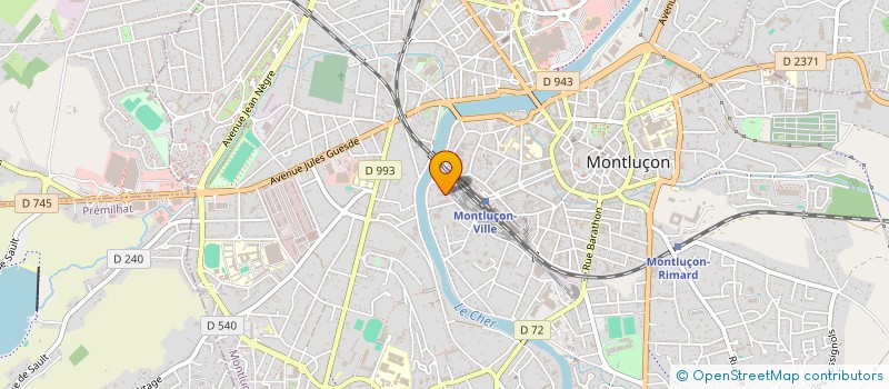 localisation de l'entreprise MESTREMON à MONTLUCON
