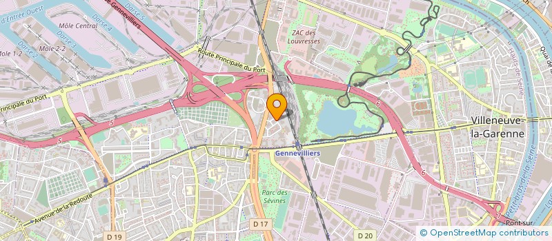 localisation de l'entreprise MESURE & DIAGNOSTIC  GENNEVILLIERS