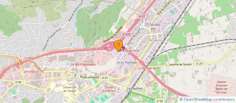 localisation de l'entreprise MESURES AUTOMATIQUES X Y à LA GARDE