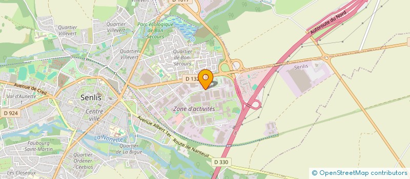 localisation de l'entreprise MESURES ET SYSTEMES SA  SENLIS