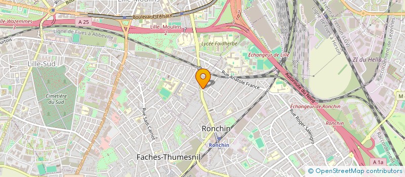 localisation de l'entreprise MESURES - ETUDES DES RAYONNEMENTS IONISANTS à RONCHIN