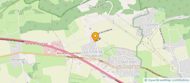 localisation de l'entreprise MESURIS FINANCES  LA TRINITE-DE-THOUBERVILLE