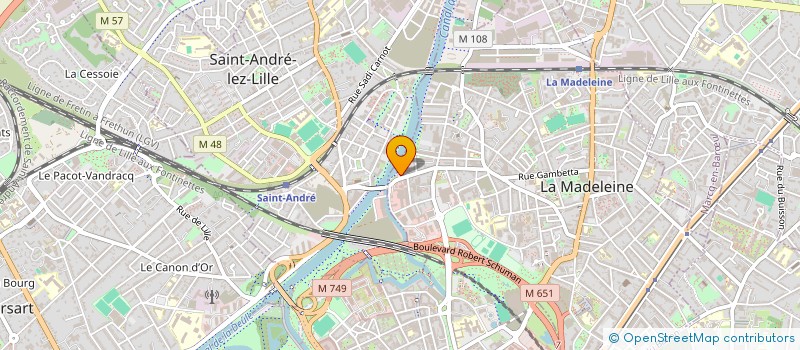 localisation de l'entreprise MESUROLLE ROUSSOS à LA MADELEINE