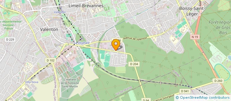 localisation de l'entreprise MESYS à LIMEIL-BREVANNES