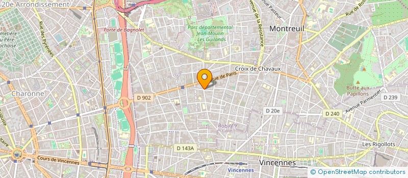 localisation de l'entreprise MET à MONTREUIL
