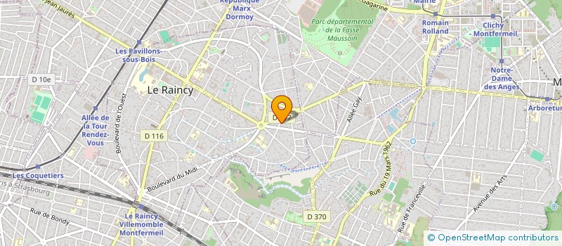 localisation de l'entreprise MET ACADEMY à LE RAINCY