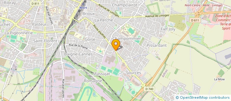 localisation de l'entreprise MET TRADE FRANCE à NIORT