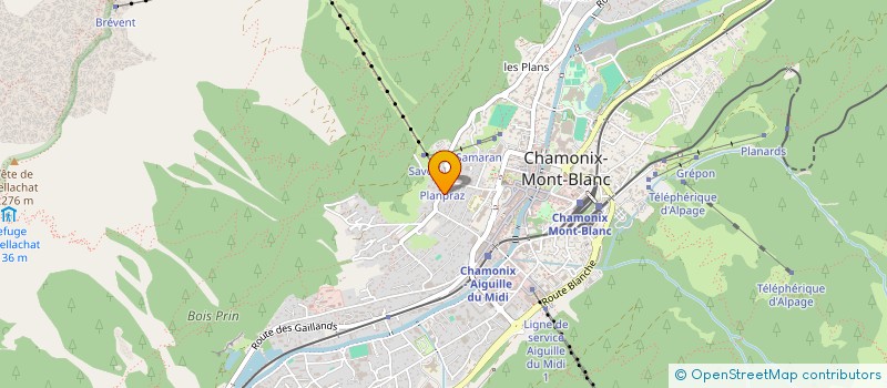 localisation de l'entreprise META 19 à CHAMONIX-MONT-BLANC