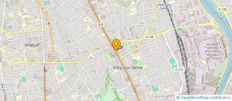 localisation de l'entreprise META à VITRY-SUR-SEINE