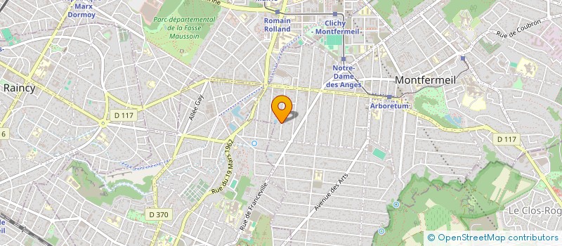 localisation de l'entreprise META AERO TRAINING  MONTFERMEIL