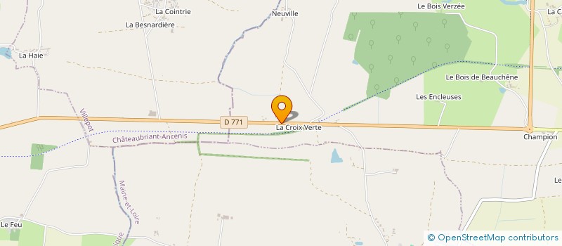 localisation de l'entreprise META-BIO-ENERGIES  OMBREE D'ANJOU