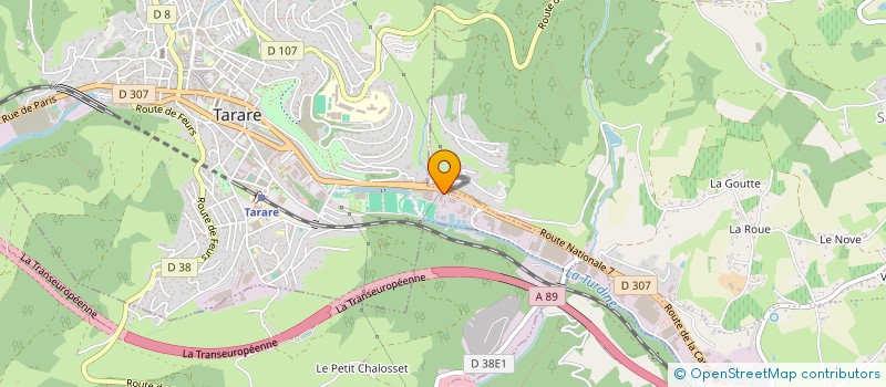 localisation de l'entreprise META CHANTIER NAVAL  TARARE