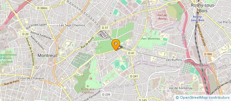 localisation de l'entreprise META CLIM à MONTREUIL